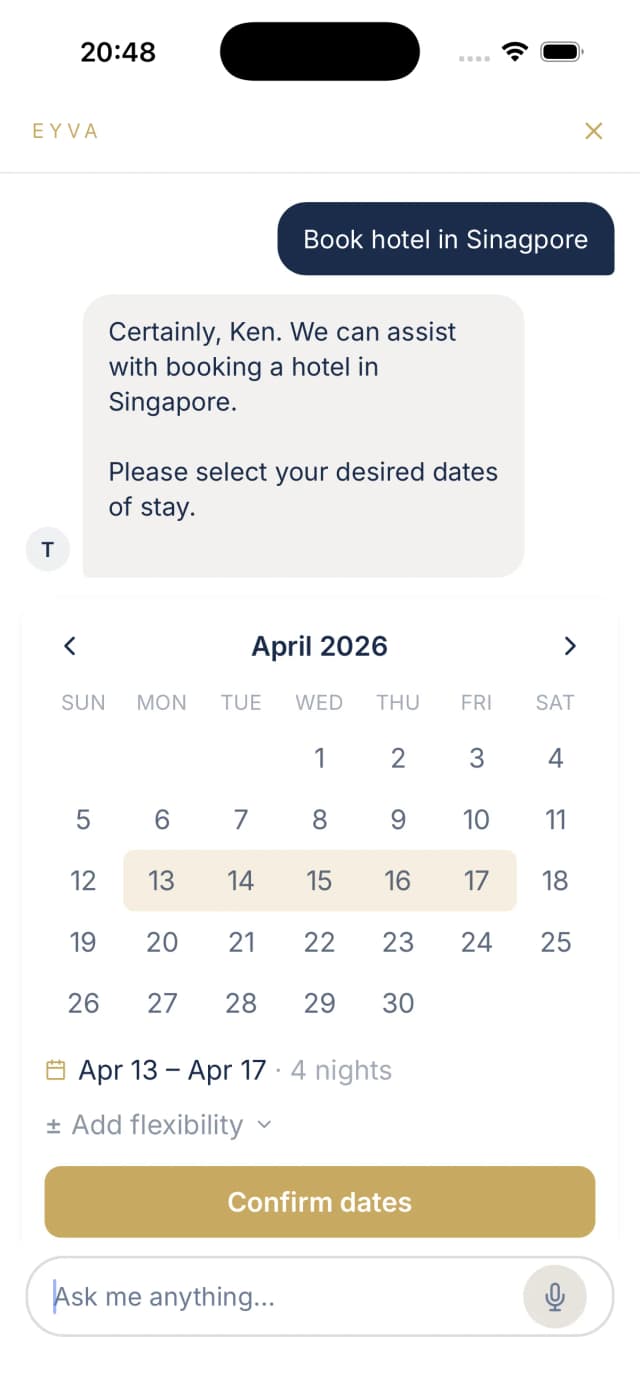 Business trip, simplified